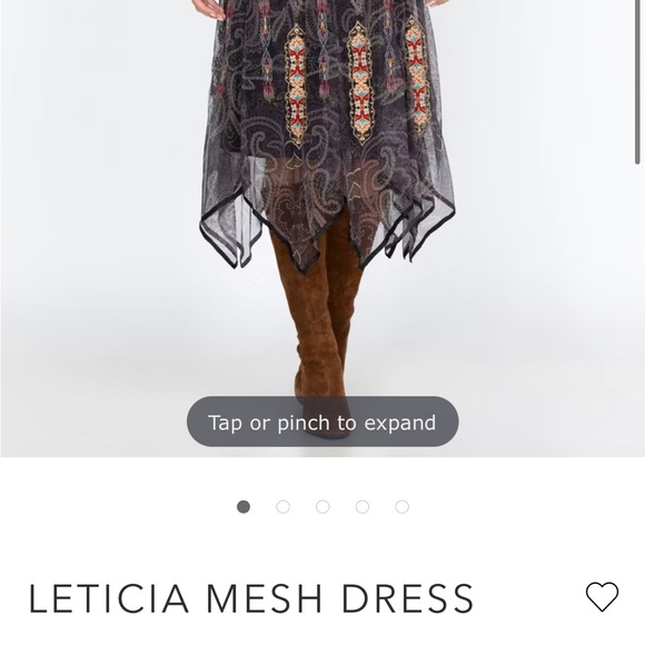 JOHNNY WAS LETICIA MESH DRESS - Picture 6 of 11